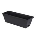 Window Box Planter Flower Window Boxes Rectangle Planters Box with Drainage Holes and Trays Plastic Vegetable Planters for Windowsill Patio Garden Home Decor Porch Yard