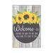 Sunflowers Garden Flag Welcome Ish Garden Flag Welcome Garden Flag Holiday Flag Home Decor Yard Flag House Flag 12x18