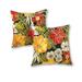 Havenside Home Aloha Floral Outdoor Accent Pillow Set of 2 - 17w x 17l