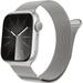 Marge Plus Compatible with Apple Watch Band Series 9 Ultra 2 SE Ultra 8 7 6 5 4 3 2 1 38mm 40mm 41mm 42mm 44mm 45mm 49mm Women and Men Stainless Steel Mesh Loop Magnetic Clasp Replacement for