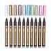 Paint Highlight Pen Black Carddiy Photo Album Pen Water Based Color Metal Pen 1Ml Colorful Gel Pens 12 in A Pack Ballpoint Pens Ink Flat Pen Ink Pens Medium Point Jotter Pen Office Pens for Women Pen