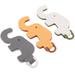 3 Pcs Cell Phone Stand Elephant Kid Gift Office Decore Miniature Folding Cartoon Portable Telephone Plastic