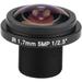 4Pcs Security Camera Lens 5MP HD Fisheye Security Camera Lens 1.7mm Focal Length 185Â¡Ã£CCTV Lens for Fisheye Security Cam (Black)