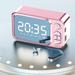 Isvgxsz Easter Gifts for Women Clearance Digital Alarm Clock Mirror Surface Bluetooth Speaker Electronic Clock with Large Display Screen Fm Radio for Bedroom Office Easter Decor