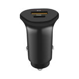 Chiccall Car Accessories Car Charger Flash Charge Compatibles Behind Pd Fast Charge Qc Fast Charge 30W Charging Head Alloy Double Interface Intelligent Charging Black