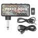 Electric Guitar Bass Headphone Amplifier with Audio Cable Adapter USB Charging Guitar Accessories