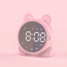 Wake Up Light Alarm Clock with Bluetooth Speaker Kids Night Light Alarm Clock 3 Level Brightness & Colorful Light Digital Alarm Clock for Kids Teen Bedroom (Pinkï¼‰