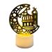 ZYmall Party Lamp Creative Shape Hollow-out Design Flicker Free Energy-saving Wide Application Iron LED Candle Lamp Night Light Desktop Decoration Home Supplies