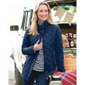 Blair Berkshire Diamond Quilted Jacket - Blue - 1X - Womens