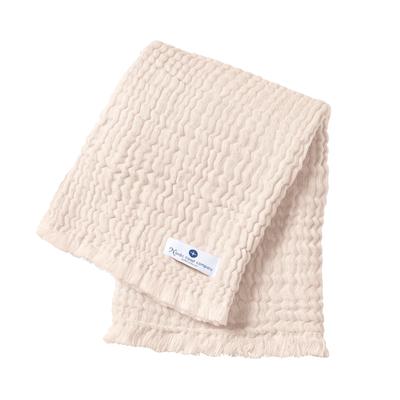 nordic coast company Baby Musselindecke Fransen Puder Damen