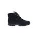 Toe Warmers Ankle Boots: Black Solid Shoes - Women's Size 11 - Round Toe