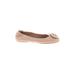 Tory Burch Flats: Tan Print Shoes - Women's Size 7 - Round Toe