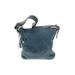 Coach Leather Shoulder Bag: Pebbled Blue Print Bags