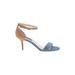 Steven by Steve Madden Heels: Blue Color Block Shoes - Women's Size 9 1/2