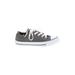 Converse Sneakers: Gray Color Block Shoes - Women's Size 6 - Almond Toe