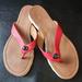 Coach Shoes | Coach Shelly Sandals | Color: Red/Tan | Size: 7