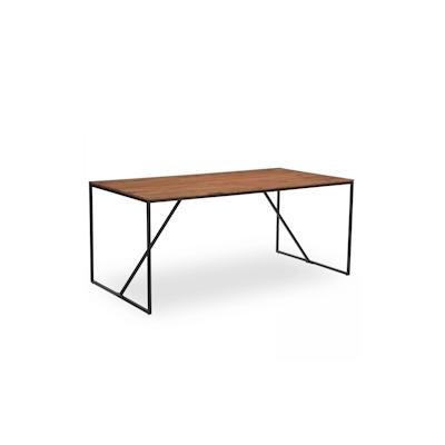 Oviala Business Tisch aus massivem Akazienholz 180 x 90 x 76 cm