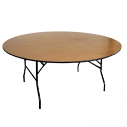 Oviala Business MobeventPro runde Klapptische aus Holz 170x 170 x 76cm x10 Image