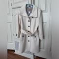 Burberry Jackets & Coats | Cream Burberry Britt Winter Trench Coat | Color: Cream/White | Size: 4