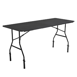 Oviala Business Rekkem HDPE-Klapptisch mit 4 Aufsätzen 180 x 75 x 74cm Schwarz Image