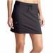 Athleta Shorts | Athleta Trekkie Skort Black Drawstring Stretch Zip Pocket Skirt Active Size 14 | Color: Black | Size: 14