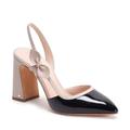 Kate Spade Shoes | Kate Spade Shoes Kate Spade Adelaide Nude/Black High Heel Slingback Pumps | Color: Black/Cream | Size: 7.5