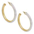 Kate Spade Jewelry | Kate Spade Gold Razzle Dazzle Hoop Earrings | Color: Gold/Silver | Size: Os