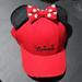 Disney Accessories | Disney Adult Minnie Mouse Ear Red Baseball Cap Nwot | Color: Black/Red | Size: Os