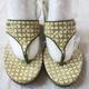 Coach Shoes | Coach Womens Felicia Green Wedge Sandals Size 8 Preowned | Color: Green | Size: 8