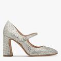 Kate Spade Shoes | Kate Spade Maren Mary Jane Pump Heel Silver Glitter. Sz 7.5 B | Color: Silver | Size: 7.5 B