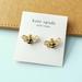 Kate Spade Jewelry | All Abuzz Stone Bee - Kate Spade Black Gold Stud Earrings | Color: Gold | Size: Os