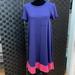 Lularoe Dresses | Lularoe Carly High-Low Dress - Xs - Purple & Pink | Color: Pink/Purple | Size: Xs