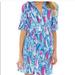 Lilly Pulitzer Dresses | Lilly Pulitzer Sanibel Tunic Dress, Red Right Return, Xl, Euc | Color: Blue/Pink | Size: Xl