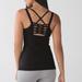 Lululemon Athletica Tops | Lululemon Hot To Street Strappy Back Tank Top | Color: Black | Size: S