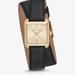 Michael Kors Accessories | Euc Lake Gold-Tone And Black Leather Wrap Watch | Color: Black/Gold | Size: Os