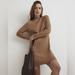 Madewell Dresses | New. Madewell Ribbed Mini Sweater Dress. | Color: Brown/Tan | Size: S