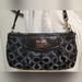 Coach Bags | Coach Black & Grey Patent Leather Clutch In Perfect Like New Condition | Color: Black | Size: Os