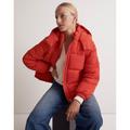 Madewell Jackets & Coats | Madewell Modular Quilted Crop Puffer Jacket Women's Plus Size Xxl Red New W/ Tag | Color: Red | Size: Xxl