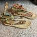 Nine West Shoes | Espadrille Wrap Sandals Size 6b | Color: Orange/Yellow | Size: 6