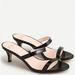 J. Crew Shoes | J Crew Kitten Heel Sandals Black Patent Leather 8 | Color: Black | Size: 8