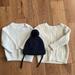 Zara Shirts & Tops | Bundle Of Zara And Gap Baby Sweaters And Hat | Color: Cream/White | Size: 18mb