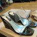 Nine West Shoes | Brand New Nine West Clear Wedges Perfect For The Summer Size 6 | Color: Black | Size: 6