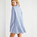 Free People Dresses | Free People All For You Striped Shirtdress Blue White Xs | Color: Blue/White | Size: Xs