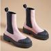 Anthropologie Shoes | Nib-Anthropologie Maeve Pink Chelsea Boots - 39/8.5 - 8.5 | Color: Black/Pink | Size: 8.5