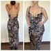 Free People Dresses | Free People Maxi Dress New Adjustable Medium Black Tan Cream | Color: Black/Cream | Size: M