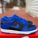 Nike Shoes | New Nike Dunk Low Retro Sneakers Gs In Hyper Cobalt/Black | Color: Black/Blue | Size: Various