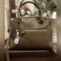 Michael Kors Bags | Michael Kors Large Bag With Lock | Color: Green/Silver | Size: Os