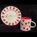 Anthropologie Dining | L’amour Plate & Call Me Mug From Anthropologie | Color: Red/White | Size: Os