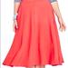 Jessica Simpson Skirts | Jessica Simpson Plus Mirabel A-Line Midi Skirt | Color: Orange | Size: 3x