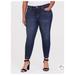 Torrid Jeans | High Rise Straight Jean - Dark Wash W/Released Hem | Color: Blue | Size: 12